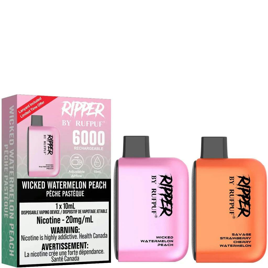 RUFPUF Ripper 6000 Disposable Vape 20mg - Vape and Cigar Shop in Calgary