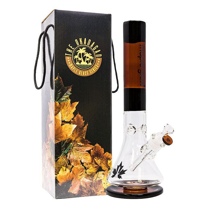 The Okanagan Series 14-15 Inches Maple Glass Bong - Vape Shop in Calgary